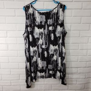 Tahari Side Flutter Tank Top